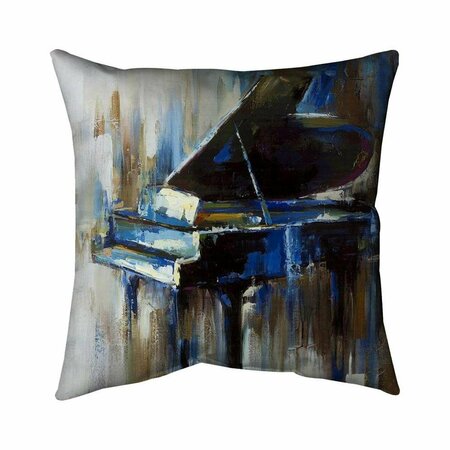 BEGIN HOME DECOR 20 x 20 in. Abstract Grand Piano-Double Sided Print Indoor Pillow 5541-2020-MU14